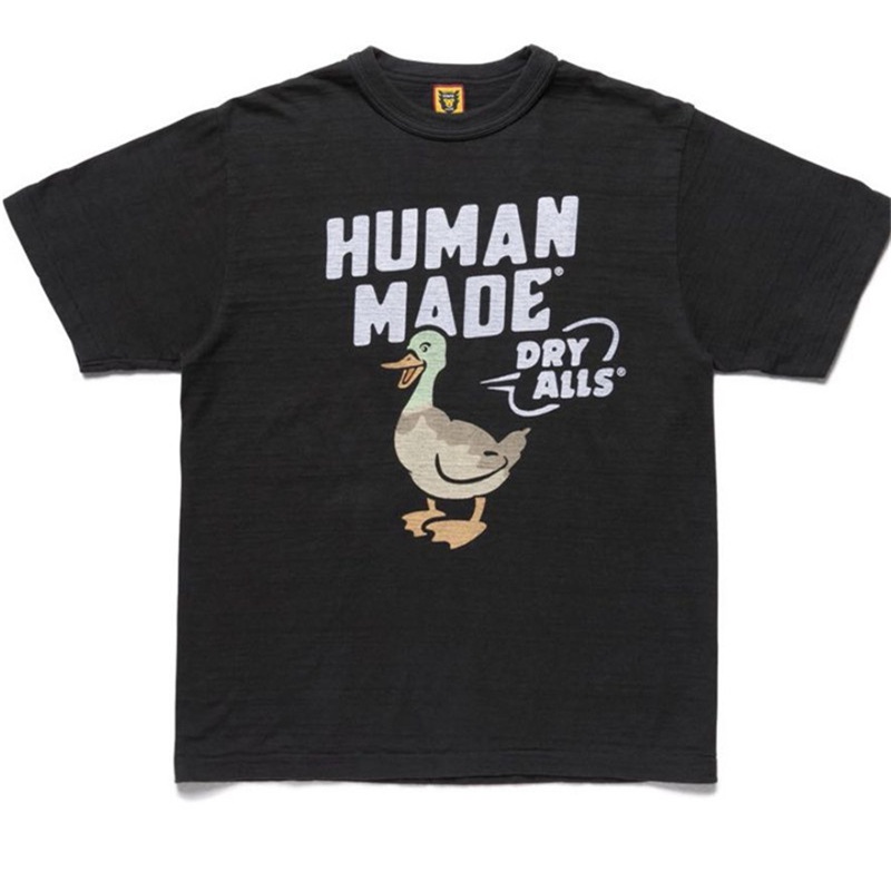 hot-sale-human-made-เสื้อยืดแขนสั้น-ผ้าฝ้าย-พิมพ์ลายเป็ด-หน้ายิ้ม-มอลลาร์ด-สําหรับผู้ชาย-และผู้หญิง