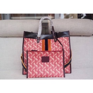 Coach Field Tote With Horse And Carriage Print