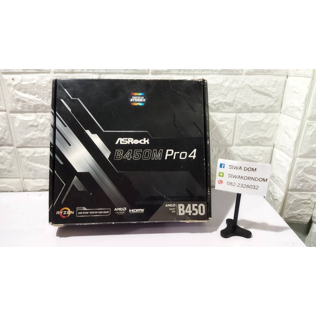 เมนบอร์ด Asrock B450M Pro4 (มือสองครบกล่อง) | Shopee Thailand