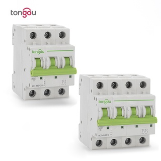 3P 4P 6A 10A 16A 20A 25A 32A 40A 50A 63A Miniature Circuit Breaker 6KA 110V/220V/400V 50/60HZ MCB TOMC7-63