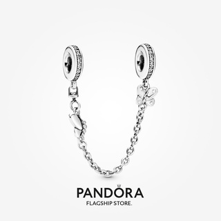 Pandora จี้ผีเสื้อ โซ่นิรภัย ของขวัญวันเกิด สําหรับสุภาพสตรี p825