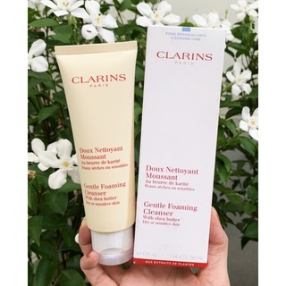 โฟม SheaButter Clarins Gentle Foaming Cleanser With Shea Butter 125 ml