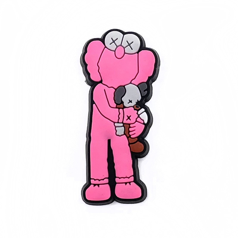 จี้การ์ตูน-kaws-jibits-croccs-charm-ape-jibits-pin-สําหรับตกแต่งรองเท้าเด็ก