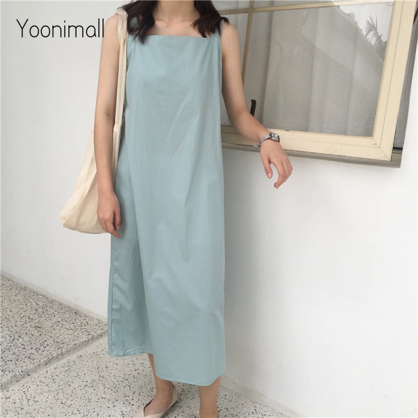 ภาพสินค้าเดรสเกาหลีทรงหลวมเดรสแขนกุด จากร้าน yoonimall.th บน Shopee ภาพที่ 5