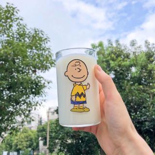 แก้วน้ํา ลายการ์ตูน Snoopy Charlie สไตล์เกาหลี สําหรับผู้หญิง และคู่รัก