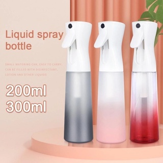 200/250/300ml Colorful Gradient Hairdressing Spray Bottle/ High Pressure Continuous Fine Mist Matte Sprayer Bottle/ Plant Flower Watering Cleaning Kettle