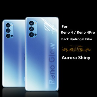 เหมาะสำรับ OPPO Reno4 Pro 5G ฟิล์มติดด้านหลังโทรศัพท์มือถือ ฟิล์มป้องกันออโรร่า ฟิล์มติดด้านหลังโทรศัพท์มือถือ
