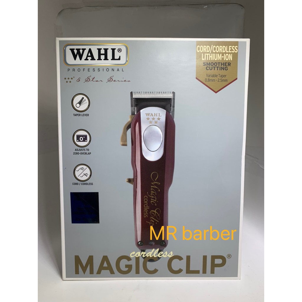 WAHL Magic Clip cordless นำเข้าจากอเมริกา ของแท้ ล้าน เมจิค คลิป ไร้สาย V9000 ปัตตาเลี่ยน ตัดผม