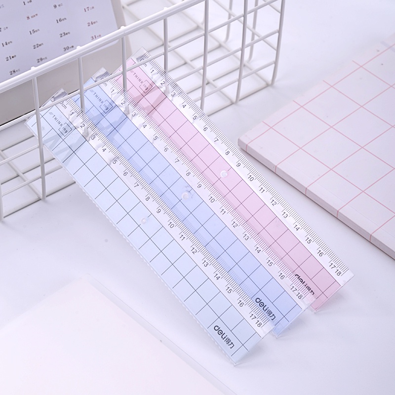 deli-grid-ruler-ไม้บรรทัดลายการ์ตูน-ไม้บรรทัด-grid-15-18-ซม