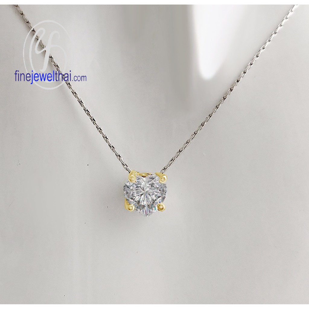 finejewelthai-จี้-เพชร-จี้เพชร-เพชรพรีเมียม-pendant-silver-diamond-cz-p1068cz00e-h-g-p1068cz00e-h-pg