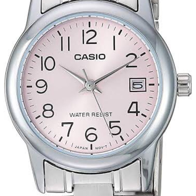 casio-รุ่น-ltp-v002d-นาฬิกาข้อมือผู้หญิง-ของแท้กันน้ำ-มีวันที่