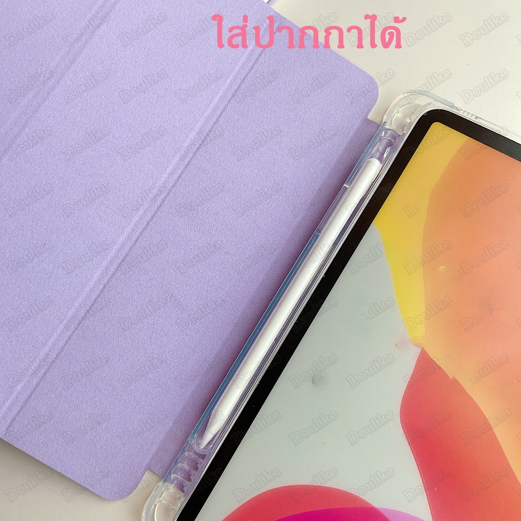 เคสไอแพด-มีที่ใส่ปากกา-พร้อมส่งจากไทย-หลังใส-เคสสำหรับ-ipad-10-2-gen-7-8-pro10-5-ipad-9-7gen5-6-pro-11-air4-10-9