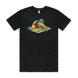 เสื้อยืด พิมพ์ลาย Melting RubikS Cube ทฤษฎี Big Bang Sheldon Geek Nerd สุดฮา เหมาะกับของขวัญ