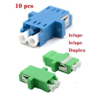 10pcs  Fiber Optic Connector Adapter LC/APC LC/UPC SM Flange Single-Mode Duplex Coupler