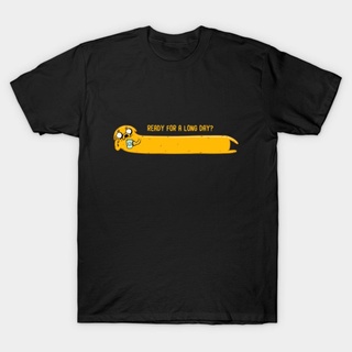 เสื้อยืดโอเวอร์ไซส์เสื้อยืด พิมพ์ลายการ์ตูน Gildan Likes Jake The Dog สําหรับผู้ชาย และผู้หญิงS-3XL