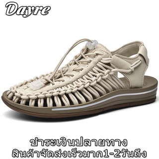 Dayre【🚚ไทยแลนด์สปอต : พร้อมส่งจากไทย 】รองเท้าถักเชือก รุ่นใหม่ และรุ่นใหม่ รองเท้าแตะรัดส้น ระบายอากาศ เบาสบาย สำหรับผู้