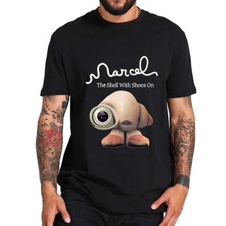 เสื้อยืดแขนสั้นลําลอง คอกลม ผ้าฝ้าย พิมพ์ลายการ์ตูน Marcel The Shell สไตล์เกาหลี พลัสไซซ์ แฟชั่นฤดูร้อน สําหรับผู้ชาย แล