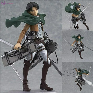 figma แท้ 213 ฟิกม่า Model Figure ฟิกเกอร์ โมเดล Attack on Titan ผ่าพิภพไททัน  Levi Ackerman รีไวล์ (15cm) ของเล่นเด็ก ของส