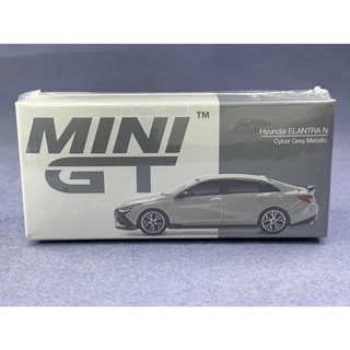 ▪️Hyundai ELANTRA N Cyber grey Metallic#386 Scale 1:64 ยี่ห้อ minigt