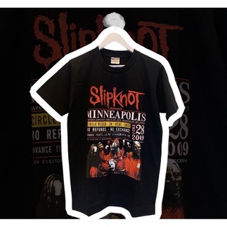 เสื้อยืดผ้าฝ้ายพรีเมี่ยมเสื้อวงดนตรี Slipknot ใส่สบาย ผ้ายืด เท่ๆ แฟชั่นผู้ชายผู้หญิง