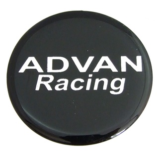 กรุณาวัดขนาดก่อนสั่งซื้อ สติกเกอร์ติดดุมล้อ ADVAN racing ขนาด 48mm. 1 ชุดมี 4 ชิ้น Aegether