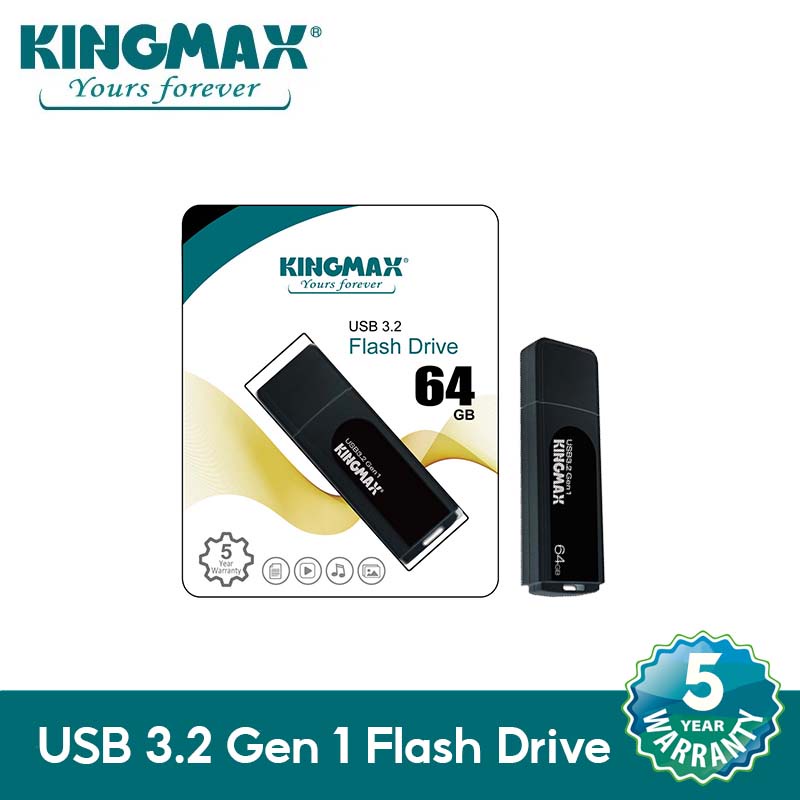 ภาพสินค้าKINGMAX USB 3.2 Gen 1 Flash Drive ( PB-07 ) ความจุ 64 GB Black ( สีดำ ) จากร้าน kingmax_store บน Shopee ภาพที่ 2