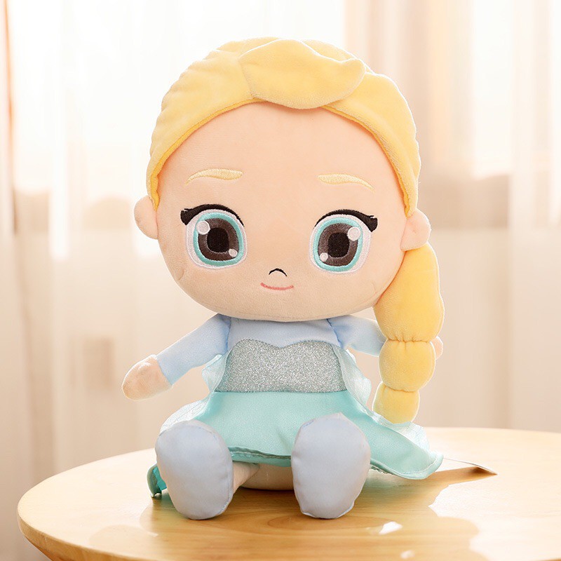 พร้อมส่ง-ตุ๊กตาเจ้าหญิงfrozen-เจ้าหญิงเอลซ่า-อันนา-elsa-amp-anna-หน้าแบ๊ว-ขนาด30cm-นุ่มมากก-ของขวัญสุดน่ารัก-ซักเครื่อ