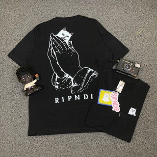 เสื้อยืด พิมพ์ลาย Lord NERMAL BLACK WHITE RIPNDIP พรีเมี่ยม