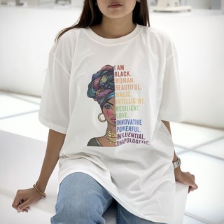 【hot sale】เสื้อยืดโอเวอร์ไซส์ Cotton 100% แฟชั่นสไตล์เกาหลี T-Shirt Oversize สกรีนลายคมชัด พร้อมส่ง