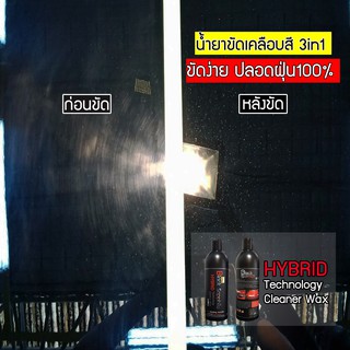 เคลือบสี ขัดสี ขัดลบรอย เคลือบเงา Hybrid Technology Cleaner Wax