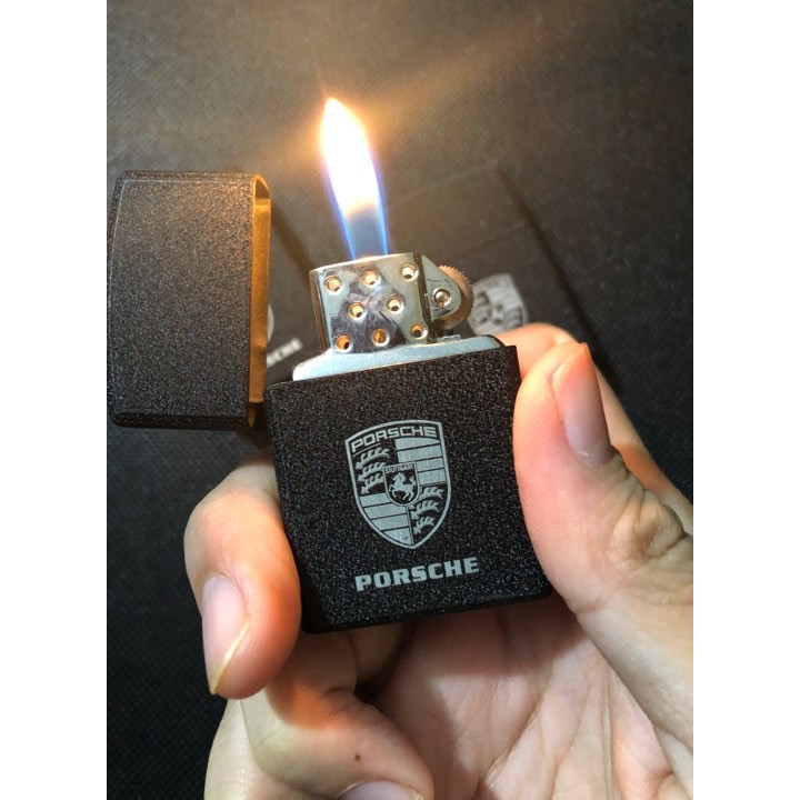 ไฟแช็กทรง-zippo-porsche-รุ่นใหม่ลายหินอ่อนโคตรสวย-พร้อมส่ง-เติมแก๊สให้พร้อมใช้งาน