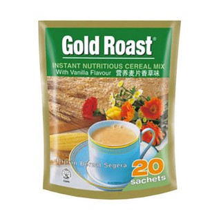 Gold Roast Instant nutritious cereal mix โกลด์โรสท์ ธัญญาหารปรุงสำเร็จ รสวานิลลาชนิดผง เครื่องดื่ม ข้าวโอ๊ต ผสมวานิลา