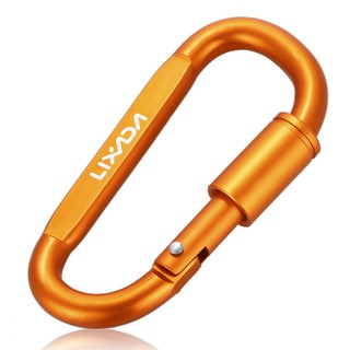 #60 Lixada พวงกุญแจคาราบิเนอร์ D-ring สำหรับกิจกรรมกลางแจ้ง สีส้ม (พร้อมส่ง)
