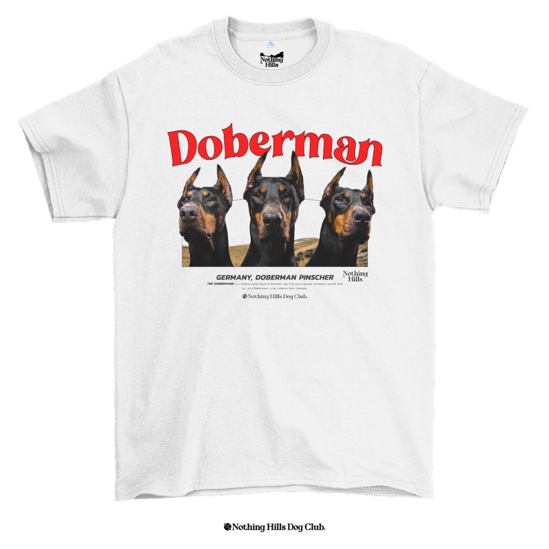 เสื้อยืดลาย-doberman-โดเบอร์แมน-classic-cotton-unisex-by-nothing-hills-ใหม่