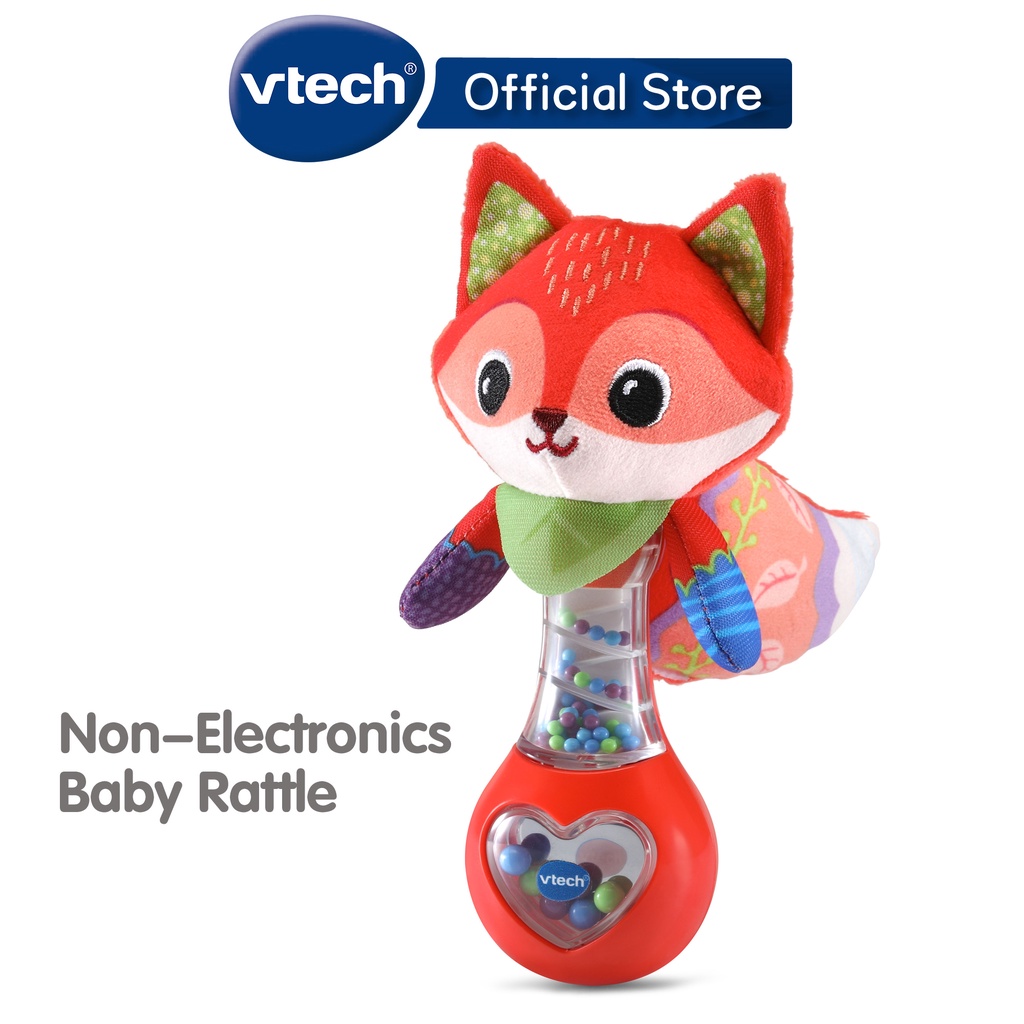 VTech Baby Rattle Shake & See Fox Rattle Infant Baby New Born Rattle ...