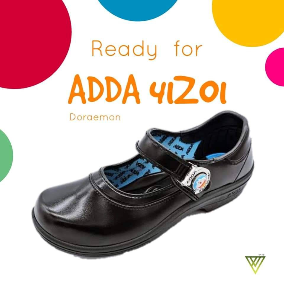adda-รองเท้านักเรียนหนังดำ-รองเท้านักเรียนผู้หญิง-รุ่น-41z01