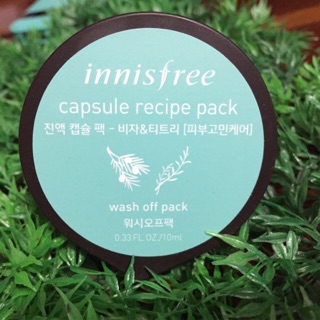 Innisfree Capsule Recipe Pack 10 ml. #bija&amp;tea tree (wash off)