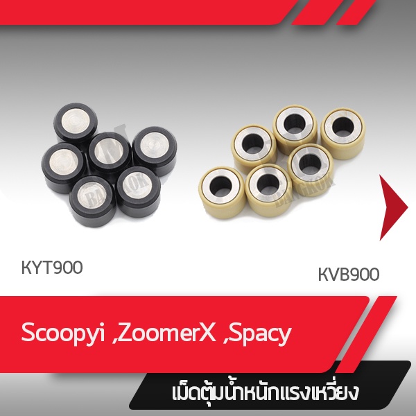 ภาพหน้าปกสินค้าเม็ดน้ำหนัก แท้ศูนย์ Scoopy ZoomerX Click PCX ADV150 เม็ดแท้เบิกศูนย์ 1 ชุดมี 6 เม็ด อะไหล่แท้ อะไหล่เบิกศูนย์ จากร้าน rm_2020 บน Shopee