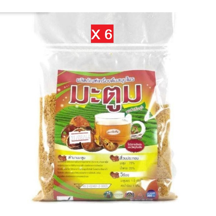 เครื่องดื่มสมุนไพรมะตูม-ผงสำเร็จรูป(แพ็ค 6 ซอง)(รุ่งตะวัน)(300กรัม)(6 ...