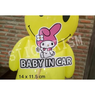 สติ๊กเกอร์ BABY IN CAR