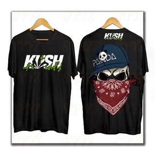 เสื้อขาว - เสื้อยืดสําหรับผู้ชาย▥เสื้อยืด K.Kush ผู้ชายท็อปส์ซูเสื้อผ้าขนาดใหญ่พิมพ์งบวัฒนธรรมเสื้อ