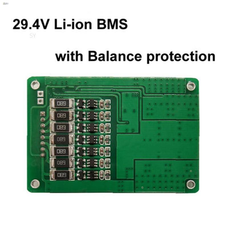 ใหม่-7-s-29-4-v-bms-แผ่นบอร์ดป้องกันพร้อม-balance-สําหรับ-18650-li-ion-lithium-battery