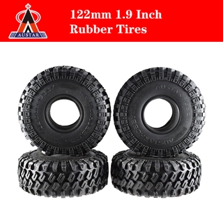 AUSTAR Crawler Car 1.9 Inch Rubber Wheel Tires for 1/10 D90 TRX4 SCX10 RC Car