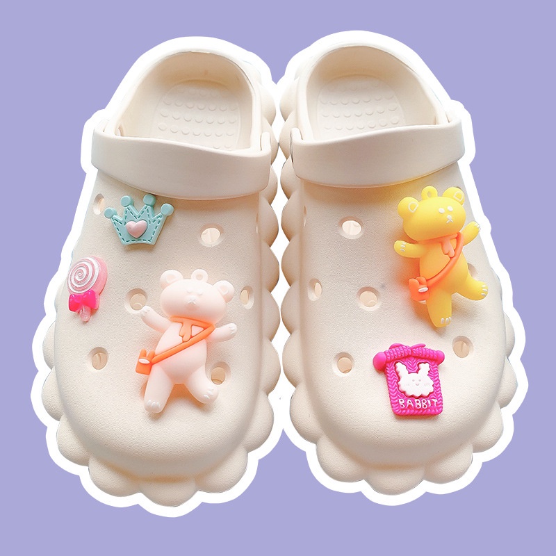 sanrio-ชุดเครื่องประดับ-รูปกระต่ายน่ารัก-สําหรับตกแต่งรองเท้า-crocs-pins-my-melody-kuromi-jibitz