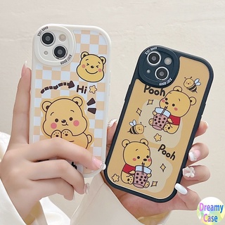 เคสโทรศัพท์มือถือ แบบนิ่ม ลายหมีสีเหลือง สําหรับ OPPO A98 A96 A95 A76 A74 A57 A55 A54 A53 A38 A33 A94 A93 A92 A91 A78 A77S A52 A31 A17 A16K A15S