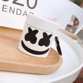 Apeach Music DJ Marshmello Head Silicone AirPods  Cover  Drop Protection AirPods 1 2 Case