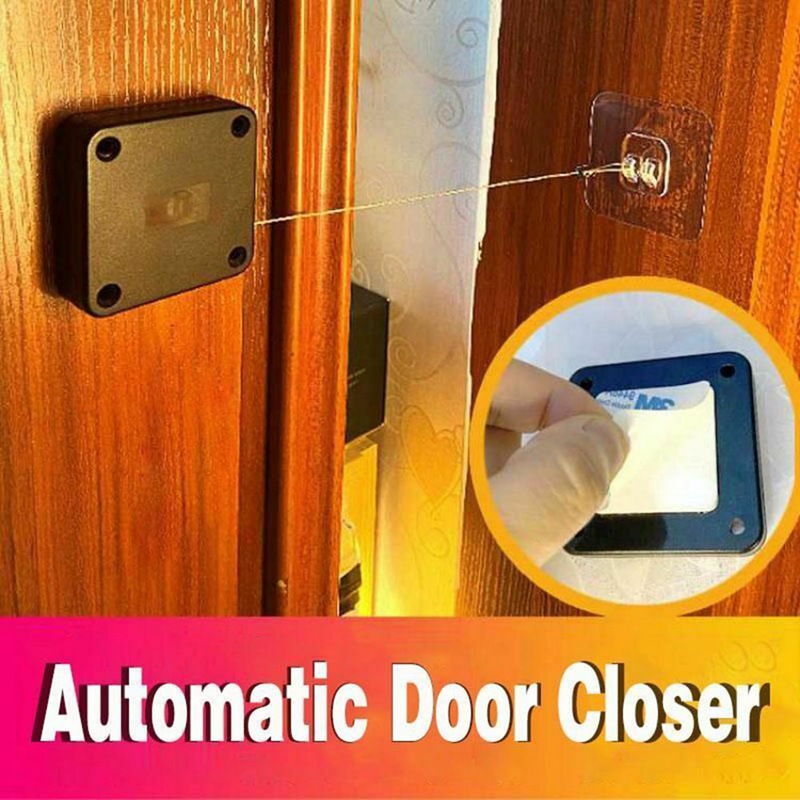 ที่เปิดปิดประตูอัตโนมัติ-ที่ช่วยเปิดปิดประตูอัตโนมัติ-door-closer-punch-free-automatic-sensor-door-closer-excluding-hooks