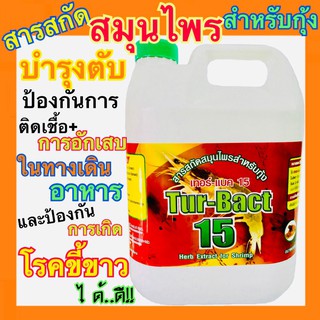 TURBECT15 เทอแบค15 สารสกัดสมุนไพรสำหรับกุ้ง บำรุงตับลดการติดเชื้อ ลดอักเสบ 1 กล่อง ต่อ 1 คำสั่งซื้อนะคะสินค้ามีขนาดใหญ่