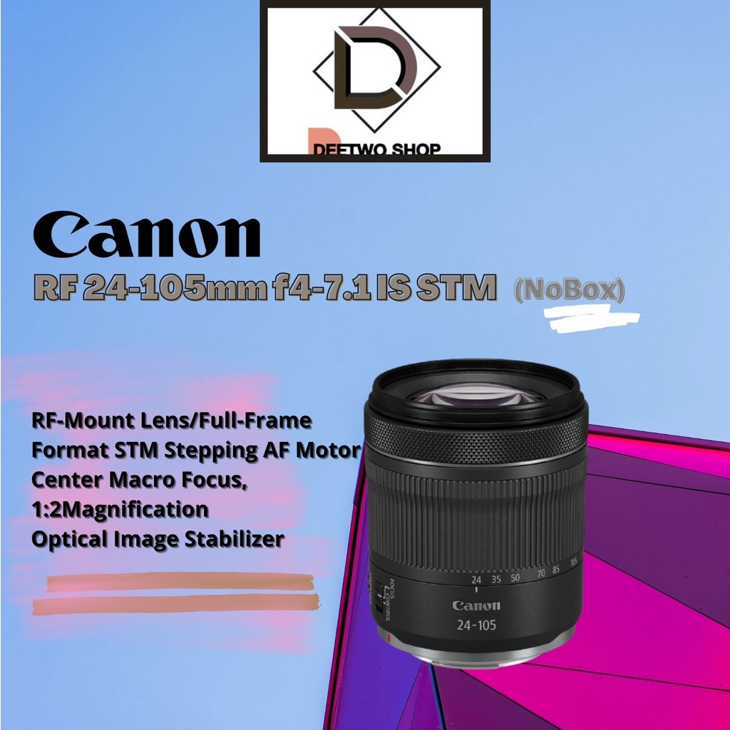 เลนส์-canon-rf-24-105mm-f4-7-1-is-stm-nobox-rf-mount-lens-full-frame-format-ประกันร้าน1ปี