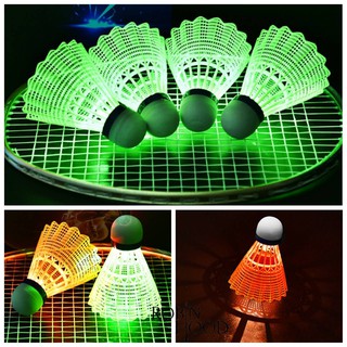 ภาพขนาดย่อของสินค้าพร้อมส่ง ลูกแบด LED ลูกแบดพลาสติก​เรืองแสง, ลูกขนไก่เรืองแสง, ลูกแบดมินตัน​พลาสติกมีไฟกลางคืน ไฟเปลี่ยนสี